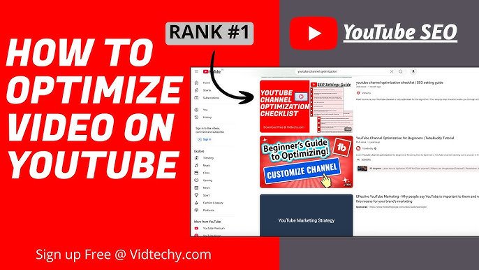 How to Use Vidtechy for Youtube Seo Optimization,